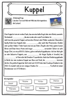 Vorschau - Unterrichtsreihen - Kuppel Lückentext mit Wortspeicher Hörverstehen und Suchsel - Seite 1