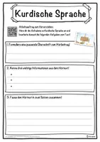 Vorschau - Unterrichtsreihen - Kurdische Sprache Lückentext mit Wortspeicher Hörverstehen und Suchsel - Seite 3
