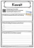 Vorschau - Unterrichtsreihen - Kuwait Lückentext mit Wortspeicher Hörverstehen und Suchsel - Seite 3