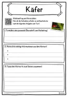 Vorschau - Unterrichtsreihen - Käfer Lückentext mit Wortspeicher Hörverstehen und Suchsel - Seite 3