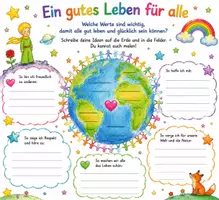 Vorschau - Mal- und Bastelvorlagen - Paket zu Menschlichkeit und Werte vermitteln: Kleine:r Prinz:essin Faltheft, Arbeitsblatt, Fantasiereise, Stundenentwurf und Mandala - Deckblatt