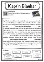 Vorschau - Unterrichtsreihen - Käpt'n Blaubär Lückentext mit Wortspeicher Hörverstehen und Suchsel - Seite 1