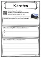 Vorschau - Unterrichtsreihen - Kärnten Lückentext mit Wortspeicher Hörverstehen und Suchsel - Seite 3