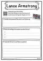 Vorschau - Unterrichtsreihen - Lance Armstrong Lückentext mit Wortspeicher Hörverstehen und Suchsel - Seite 3