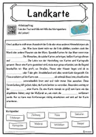 Vorschau - Unterrichtsreihen - Landkarte Lückentext mit Wortspeicher Hörverstehen und Suchsel - Seite 1