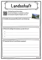 Vorschau - Unterrichtsreihen - Landschaft Lückentext mit Wortspeicher Hörverstehen und Suchsel - Seite 3