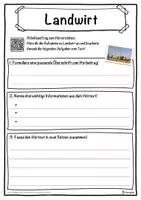 Vorschau - Unterrichtsreihen - Landwirt Lückentext mit Wortspeicher Hörverstehen und Suchsel - Seite 3