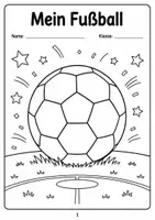 Vorschau - Mal- und Bastelvorlagen - Fußball WM 2026 | Ausmalbilder - Seite 1