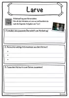 Vorschau - Unterrichtsreihen - Larve Lückentext mit Wortspeicher Hörverstehen und Suchsel - Seite 3