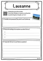 Vorschau - Unterrichtsreihen - Lausanne Lückentext mit Wortspeicher Hörverstehen und Suchsel - Seite 3