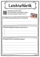 Vorschau - Unterrichtsreihen - Leichtathletik Lückentext mit Wortspeicher Hörverstehen und Suchsel - Seite 3