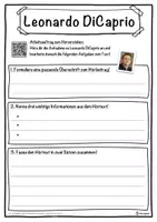 Vorschau - Unterrichtsreihen - Leonardo DiCaprio Lückentext mit Wortspeicher Hörverstehen und Suchsel - Seite 3