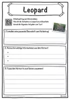 Vorschau - Unterrichtsreihen - Leopard Lückentext mit Wortspeicher Hörverstehen und Suchsel - Seite 3
