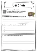 Vorschau - Unterrichtsreihen - Lerchen Lückentext mit Wortspeicher Hörverstehen und Suchsel - Seite 3