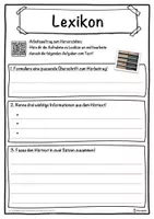Vorschau - Unterrichtsreihen - Lexikon Lückentext mit Wortspeicher Hörverstehen und Suchsel - Seite 3