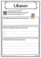 Vorschau - Unterrichtsreihen - Libanon Lückentext mit Wortspeicher Hörverstehen und Suchsel - Seite 3