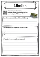 Vorschau - Unterrichtsreihen - Libellen Lückentext mit Wortspeicher Hörverstehen und Suchsel - Seite 3