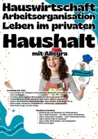 Vorschau - Arbeitsblätter - Hauswirtschaft | Leben im privaten Haushalt | Arbeitsorganisation | Wochenplan + Budget + Reflexion - Deckblatt