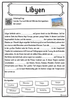 Vorschau - Unterrichtsreihen - Libyen Lückentext mit Wortspeicher Hörverstehen und Suchsel - Seite 1
