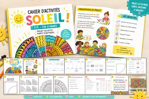 Aperçu - Matériel pour travaux manuels / dessin - Cahier d'activités Soleil ! – Été & Fin d'année - Page de couverture