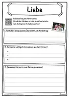 Vorschau - Unterrichtsreihen - Liebe Lückentext mit Wortspeicher Hörverstehen und Suchsel - Seite 3