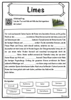 Vorschau - Unterrichtsreihen - Limes Lückentext mit Wortspeicher Hörverstehen und Suchsel - Seite 1