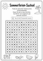 Vorschau - Spiele - Sommerferien Suchsel/Wünsche/Rätsel für die Grundschule | letzte Schultage, Schuljahresende & Sommer - Seite 3