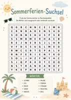Vorschau - Spiele - Sommerferien Suchsel/Wünsche/Rätsel für die Grundschule | letzte Schultage, Schuljahresende & Sommer - Seite 2