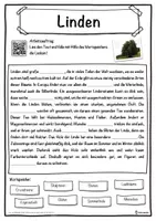 Vorschau - Unterrichtsreihen - Linden Lückentext mit Wortspeicher Hörverstehen und Suchsel - Seite 1