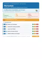 Vorschau - Arbeitsblätter - Englisch 8 Mittelschule - Wortschatz - Deckblatt