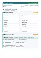 Vorschau - Arbeitsblätter - Englisch 8 Mittelschule - Wortschatz - Seite 1