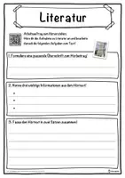 Vorschau - Unterrichtsreihen - Literatur Lückentext mit Wortspeicher Hörverstehen und Suchsel - Seite 3