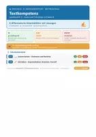 Vorschau - Arbeitsblätter - Englisch 8 Mittelschule - Textkompetenz - Deckblatt