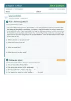 Vorschau - Arbeitsblätter - Englisch 8 Mittelschule - Textkompetenz - Seite 1