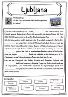 Vorschau - Unterrichtsreihen - Ljubljana Lückentext mit Wortspeicher Hörverstehen und Suchsel - Seite 1
