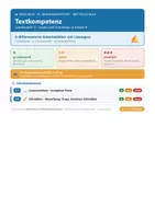 Vorschau - Arbeitsblätter - Englisch 9 Mittelschule - Textkompetenz - Deckblatt