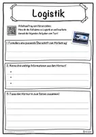 Vorschau - Unterrichtsreihen - Logistik Lückentext mit Wortspeicher Hörverstehen und Suchsel - Seite 3