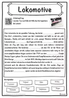 Vorschau - Unterrichtsreihen - Lokomotive Lückentext mit Wortspeicher Hörverstehen und Suchsel - Seite 1