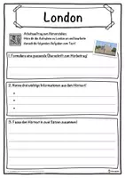 Vorschau - Unterrichtsreihen - London Lückentext mit Wortspeicher Hörverstehen und Suchsel - Seite 3