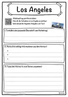 Vorschau - Unterrichtsreihen - Los Angeles Lückentext mit Wortspeicher Hörverstehen und Suchsel - Seite 3
