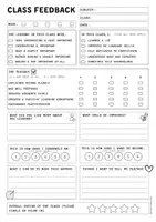 Vorschau - Arbeitsblätter - SCHÜLER*INNEN FEEDBACKBOGEN (Englisch) - Deckblatt