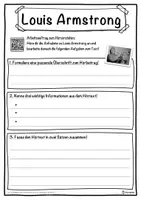 Vorschau - Unterrichtsreihen - Louis Armstrong Lückentext mit Wortspeicher Hörverstehen und Suchsel - Seite 3