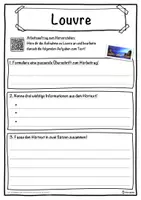 Vorschau - Unterrichtsreihen - Louvre Lückentext mit Wortspeicher Hörverstehen und Suchsel - Seite 3