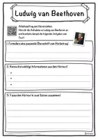 Vorschau - Unterrichtsreihen - Ludwig van Beethoven Lückentext mit Wortspeicher Hörverstehen und Suchsel - Seite 3