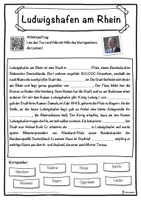 Vorschau - Unterrichtsreihen - Ludwigshafen am Rhein Lückentext mit Wortspeicher Hörverstehen und Suchsel - Seite 1
