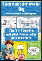 Vorschau - Stundenentwürfe - Über 200 Seiten Lautpaket Laut Q - Buchstabeneinführung Q mit vollem Wochenprogramm - kaum Vorbereitung - Buchstabe der Woche - Deckblatt