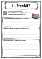 Vorschau - Unterrichtsreihen - Luftschiff Lückentext mit Wortspeicher Hörverstehen und Suchsel - Seite 3
