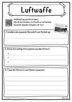 Vorschau - Unterrichtsreihen - Luftwaffe Lückentext mit Wortspeicher Hörverstehen und Suchsel - Seite 3