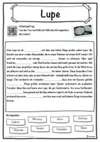 Vorschau - Unterrichtsreihen - Lupe Lückentext mit Wortspeicher Hörverstehen und Suchsel - Seite 1