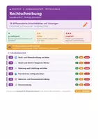 Vorschau - Arbeitsblätter - Deutsch 6 Mittelschule - Rechtschreibung - Deckblatt